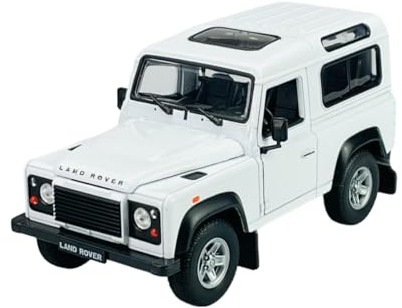 Welly Land R*o*v*e*r Defender 90 Weiss 3 Türer 1/24 Metall Modell Auto Die Cast Neu im Kasten