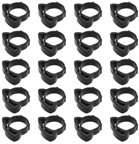 OTOTEC 30Pcs Garden Hose Connection Tightening Buckle Irrigation System Pipe Fix Fastener Suitable for Irrigation Hydroponics Pipe or Hose 16mm