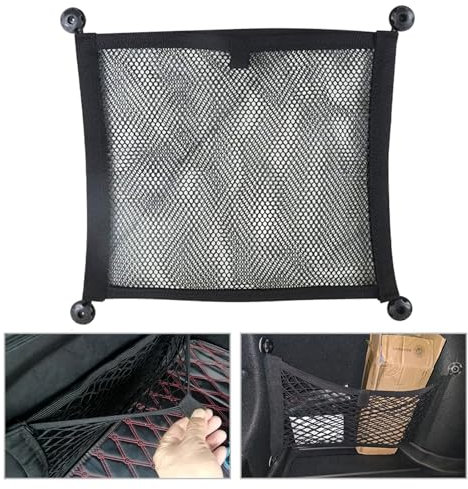 Rete Portaoggetti Auto, Rete Da Carico Elastica, Rete Portaoggetti Tasca Organizer 45 x 25cm Rete Elastica Bagagliaio Auto Reti Fisso Bagagli per Veicoli Utili, Camper, Case Mobili, Roulotte
