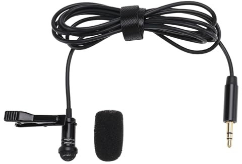 Be In Your Mind Microfono lavalier omnidirezionale TRS da 3,5 mm o Vlog, interviste, conferenze, emittenti, compatibile con Rode Wireless GO 2/II
