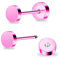 DE Titan Damen flach zurück Ohrstecker Frauen hypoallergene Ohrringe für empfindliche Ohren einfach klassisch 4mm flach Ohrstecker perfekt für Helix Tragus Knorpel (Pink, 5MM)