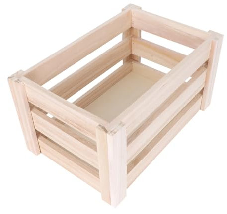 OFFSCH Caja Hueca De Madera Candado Práctica Para Guardar Artículos Diversos y Decorativa