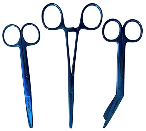 Set di forbici da infermiera Deep Blue - Forbici per medicazione - forbici da infermiera - forbici da infermiera - forbici di primo soccorso - forbici mediche - Kocher - Regalo per infermiere