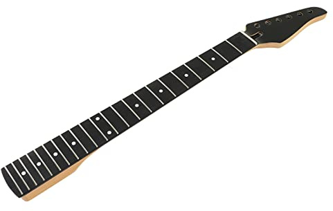 Elektrisk Gitarrhals, 22 Fret Ersättande Lönnhal för 10 Mm Tunerhål, Utmärkta Punkt Inlagd