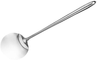 PHENOFICE Kochgeschirrwender Aus Edelstahl Praktischer Spatel Mit Langem Griff Für Wok-spatel Glatte Kanten Zum Leichtem Wenden Und Drehen