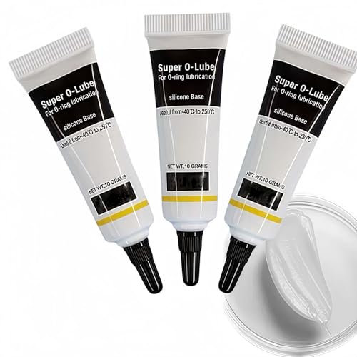 3PCS Silicone Grease for O-Rings & Plumbing Faucets, Valves and Seals Waterproof Lubricant, Plumbers Valve Grease, Waterproof Faucet O-Ring Lubricant Plumbing Silicone, For DIY and Routine Maintenan