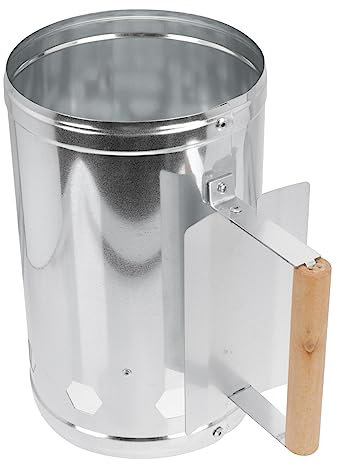 MERRYHAPY Secchio Accendifuoco per Barbecue Stufa a Carbone per Accensione Rapida Carbonella, per Grill All'aperto, Campeggio e Grigliate in Giardino, Combustione Uniforme Senza Liquidi Infiammabili