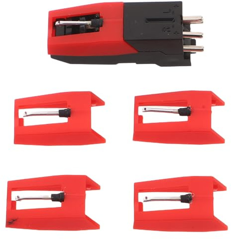 ERINGOGO Accesorios para Tocadiscos de Vinilo Agujas de Repuesto para Cartucho Mantenimiento de Sistemas de Audio para Fonógrafo Casa