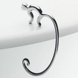 Alessi Minou FGO01 Gancio Appendi Borsa da Tavolo di Design in Acciao Inox