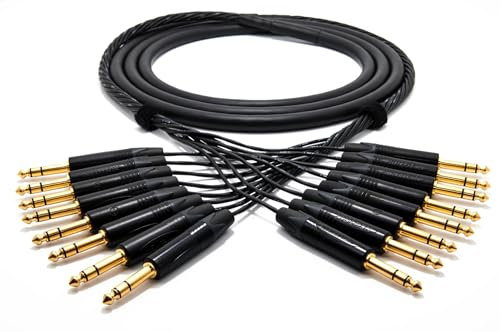 enoaudio Mogami 2932 8 Multicore Analog Kabel | Neutrik Gold 6,3mm TRS klinke | HiFi, 1.5 m
