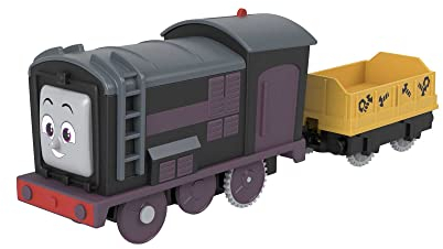 Fisher-Price HDY63 - Thomas & Friends Motorisierte Spielzeugeisenbahn Diesel, batteriebetriebene Lokomotive mit Ladung, Spielzeug für Kinder im Vorschulalter ab 3 Jahren
