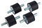 4Pcs M10 Anti-vibration Rubber Mounts Shock Damper Vibration Damping Mounts for Air Compressor Pump 40 * 30