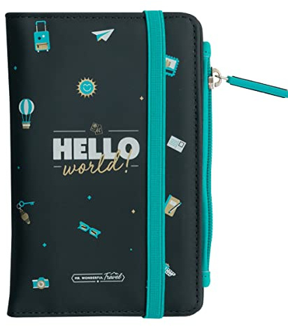 Mr. Wonderful - Funda de Pasaporte - Hello World! - Azul