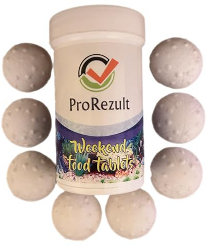 ProRezult Weekend Food Blocks x 8 Slow Release with Daphnia Tablets Sealed Tub for Tropical Aquarium or Pond