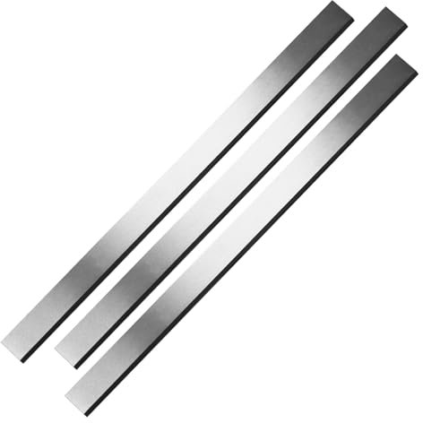 Hookurity 333×20×3mm HSS Planer Bladesing Jointer Knivesing for Woodworking Thickness Planer Machine - Set of 3 Pieces