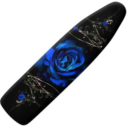 Coloranimal Vintage Blue Rose Ironing Board Covers Large Iron Board Dust Cover with Elastic Edge Fashion Iron Pad Sleeve Ironing Table Protector