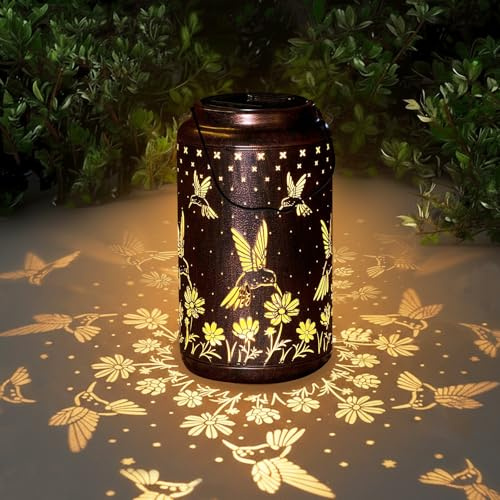 Kolibri Geschenke FüR Frauen Mama Mutterta, Solarlampen FüR AußEn HäNgend, Solarlaterne FüR AußEn Stehend, Solar Laternen FüR DraußEn For Patio, Lawn, Garden, Balkon, Tisch - Geburtstagsgeschenke