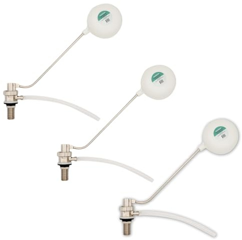 AGRI-CULTURA® | 3 x Galleggiante cassetta wc tipo catis con sfera 3/8 | Galleggiante professionale di alta qualità | Facile da Montare, Robusto, Previene Perdite d’Acqua | Made in Italy.