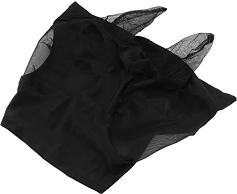 Generic Generic Máscara Elástica para Moscas de Caballo con Orejas, Cubierta Protectora de Malla Agradable para la Piel, Cómoda y Duradera para Caballos Adultos, Material Transpirable (Rosa roja)