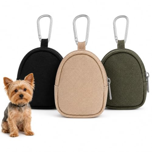YANKOIUK 3 PCS Dog Treat Pouch Set, Oxford Fabric Reusable Treat Bag for Dog Training