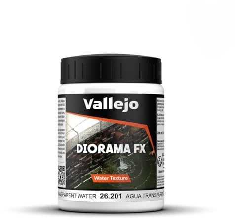 Vallejo Diorama FX Acrylfarbe 200 ml für realistische Terrain-Texturen. Ideal für Modelleisenbahnen, Dioramen und Miniaturen. Simuliert Wasser, Erde, Schnee und Schlamm.