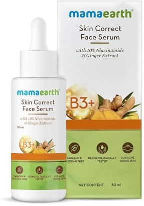 Mamaearth Skin Correct Face Serum with Niacinamide and Ginger Extract - 30 ml