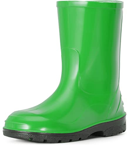 Ladeheid Stivali Bambino e Bambina in Gomma PVC LA-939 (Verde-2, 32 EU)