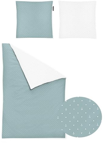 Irisette Essential Mako-Satin Bettwäsche Jessica Jade, 1 Bettbezug 155 x 220 cm + 1 Kissenbezug 80 x 80 cm