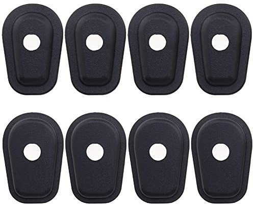 eMagTech 8pcs Front Rear Motorcycle Turn Signal Indicator Adapter Spacers Black Compatible with Kawasaki ZX6R ZX7R ZX9R ZX12R