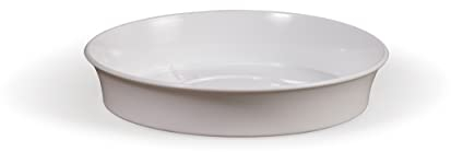 Kimmel Soucoupe pour Pot de Fleurs, diamètre : 18 cm, Blanc