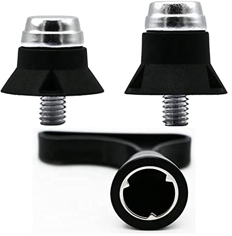 24 Schraubstollen für Fussballschuhe aus Kunststoff mit Aluminiumaufsatz| Ersatzstollen mit Stollenschlüssel | Fußball Stollen | Soccer Studs | Ersatz Stollen für Fußballschuhe