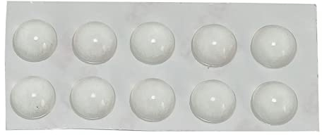 Lot de 10 patins ronds autocollants en silicone souple transparent antidérapant pour meubles de cuisine