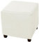 CLGTY Ottomane Bezug Quadratisch, Stretch Quadratisch Ottomane Schonbezug Hockerbezug Spandex Hocker Protector Waschbar Hocker Husse Für Fußhocker Mit Elastischem Boden-Creme-Small