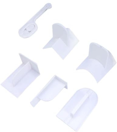 Amosfun 6piezas Paletas Raspador De Pasteles Aplanador De Pasteles para Repostería Raspador De Fondant Alisador De Fondant para Hornear Casa