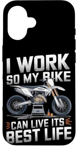 Je travaille pour que mon vélo puisse vivre sa meilleure vie en vélo tout-terrain Coque pour iPhone 16