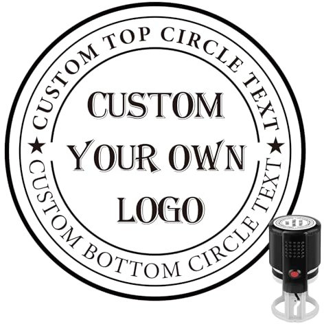 Stempel Personalisiert - Firmenstempel mit Logo und Text | 5 Tintenfarben (Logo)