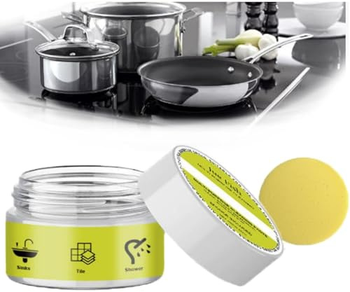 S-crurbology Cleaning Stone, 2025 New Scrubology Stone Cleaner with Power Sponge - All Purpose Cleaner Multi Surface Cleaner, for Bath & Shower, Sink, Cooker