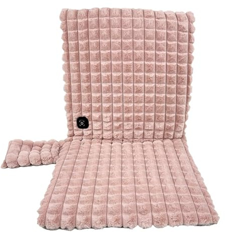 Cojín De Asiento Calefactable Plegable, Fundas De Asiento Calefactables Con 3 Niveles De Temperatura, Calentador De Asiento For Aliviar El Dolor De Espalda(Pink)
