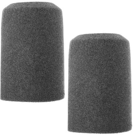 ERINGOGO 2 pezzi Mini cuffie antivento in schiuma, copri microfono a clip in spugna protettiva, filtro anti-pop antivento compatibile con FIFINE K688 Grigio