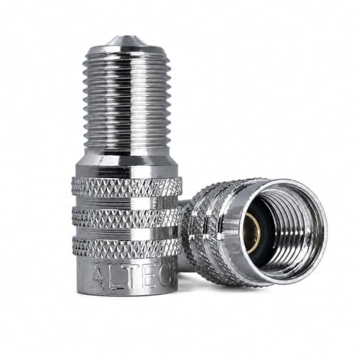 Haltec DS-1 Double Seal Inflate Through Valve caps for Trucks RVs and Semis - 50 Pack - Chrome