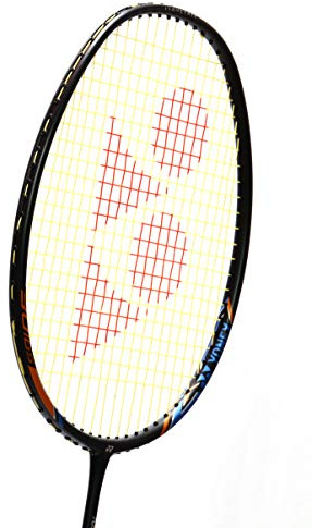 YONEX Badminton Racket Nanoray Series 2018 with Full Cover Professional Graphite Carbon Shaft Light Weight Competition Racquet High Tension Fast Speed Performance (NR18I-Black, Pack of 1)