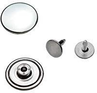 Jeansknöpfe, ohne Loch ★ Rostfrei ★ Metallknopf, 14mm, 17mm, 20mm, Metall Knöpfe (10, 17mm Silber nickel-frei)