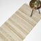 Homescapes Arlyn Jute-Läufer beige-weiß gestreift 66x200 cm, Flachgewebe-Teppich Jute & Baumwolle mit Streifen-Muster