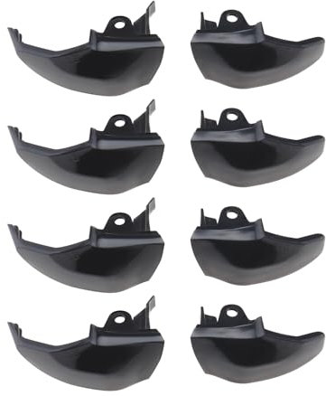 ECSiNG Juego de 4 pares de botones de control de consola de juegos LB RB, color negro, repuesto compatible con mandos inalámbricos Xbox One, modelo estándar 1537