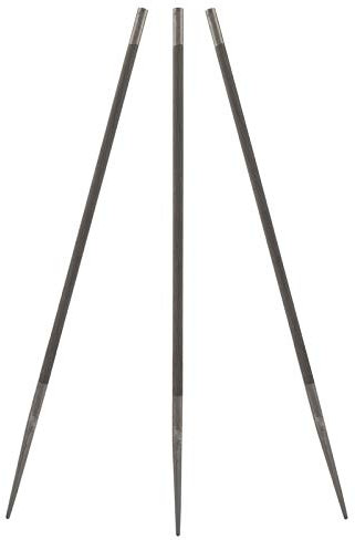 Kettensägen-Sägefeilen, Feilenschärfer, Sägezubehör-Set, Holzbearbeitung, Elektrisch, Geräuschlos, Einfach Tragbar, für Holzarbeiter, 3 Stück, 5,2 Mm Rund