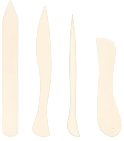 4 PCS Paper Creaser Set, Multi-Purpose Bone Folders for Scrapbooking Book Binding, Paper Leather Scoring Tool for Craft Enthusiasts Professionals