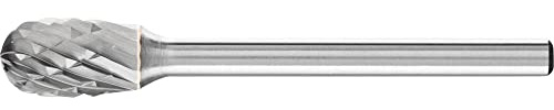 PFERD TOOLS HM-frässtift, droppform TRE, tandning 3 plus, frässtift ø 6 mm, skaftdiameter 3 mm, längd 40 mm, 21235083 – för universella tillämpningar på de viktigaste industriella materialen