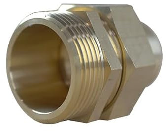 Arcanaute - Raccord laiton à souder - Raccord union 3 pièces 341 GCU mâle 11/4 (33/42) - Tube Cuivre Ø28 -