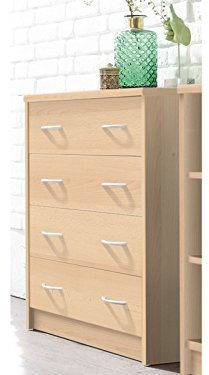 möbelando Kommode Holzkommode Anrichte Schubladenkommode Beistellschrank Olli VIII Buche