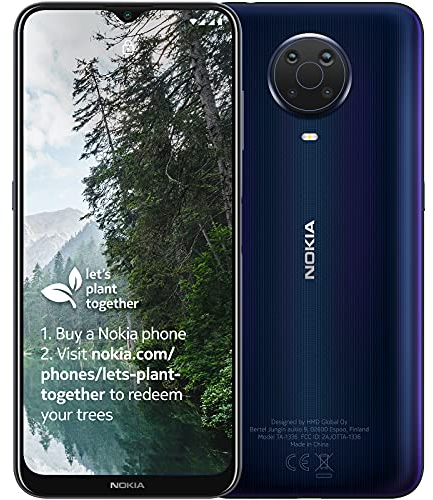 Nokia G20 6.5 Inch Android UK SIM Free Smartphone with 4 GB RAM and 64 GB Storage (Dual SIM) - Blue